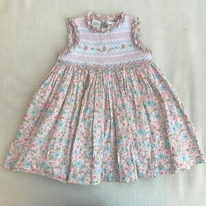 Sarah Louise floral smocked dress. Size 18m.